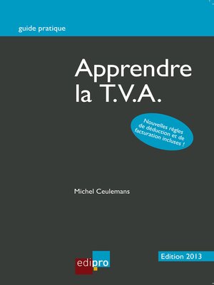 cover image of Apprendre la T.V.A.